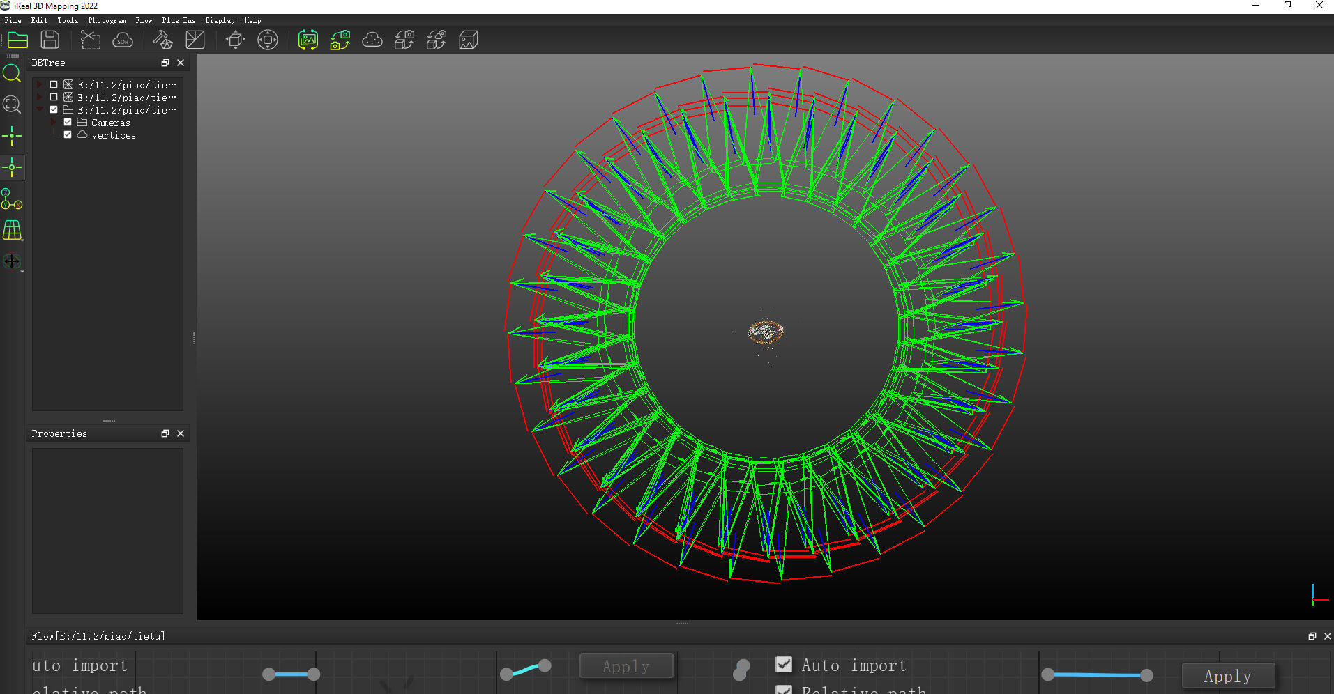 Result of Photos Relative Orientation