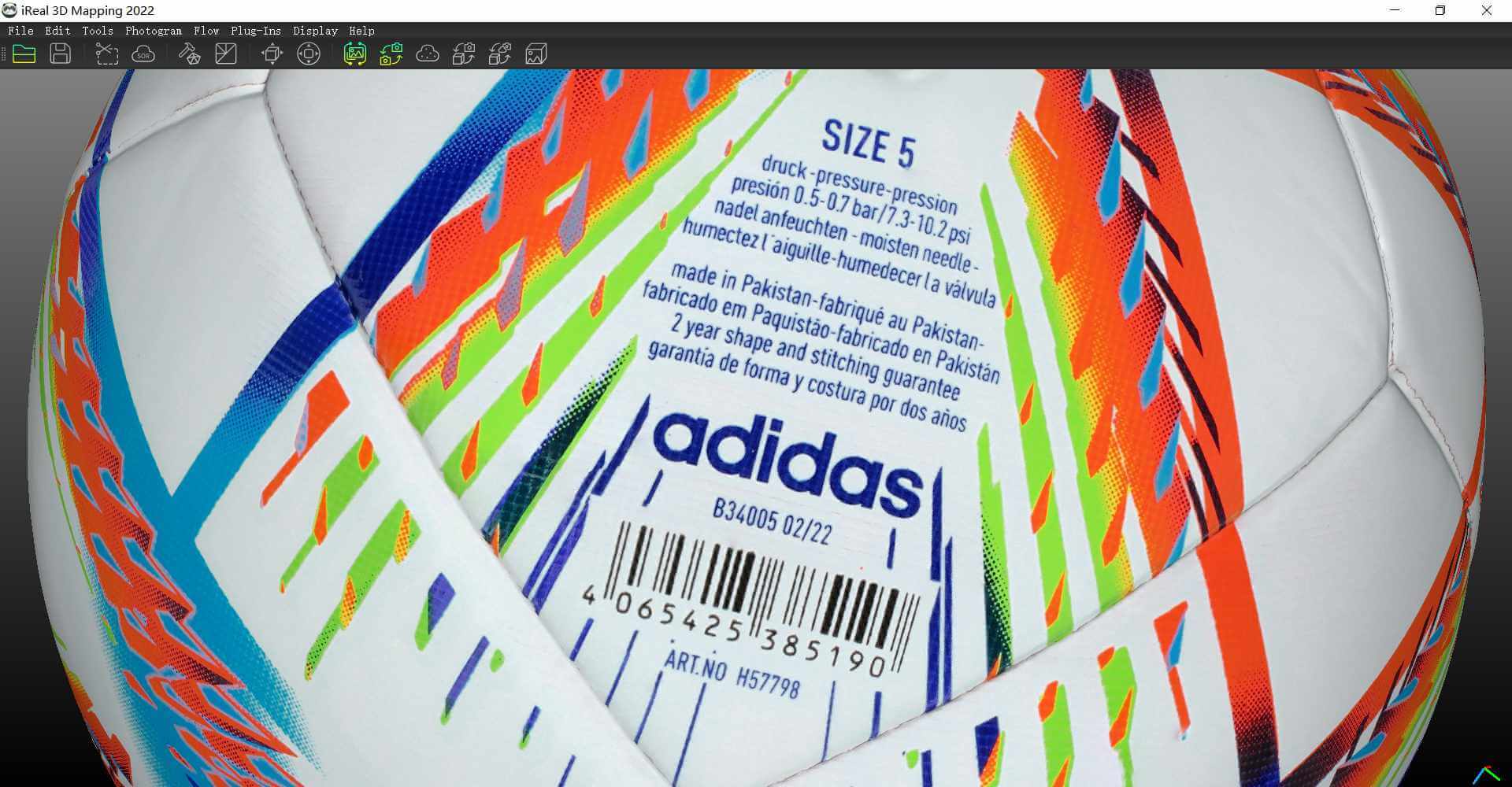 高清彩色3D足球模型